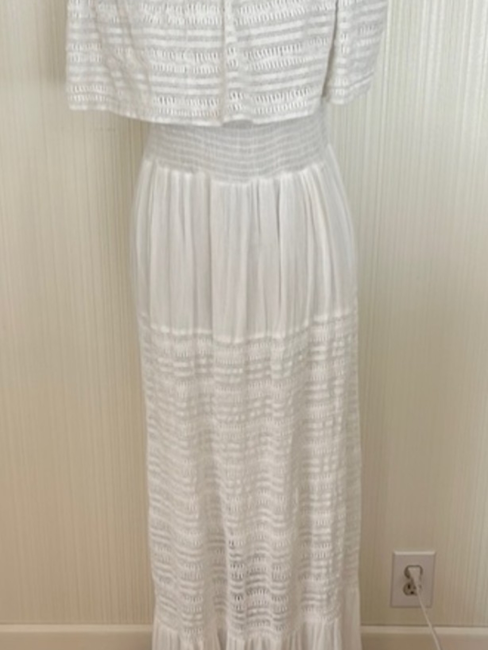 White Off-Shoulder Maxi Dress - Women's Summer Dress